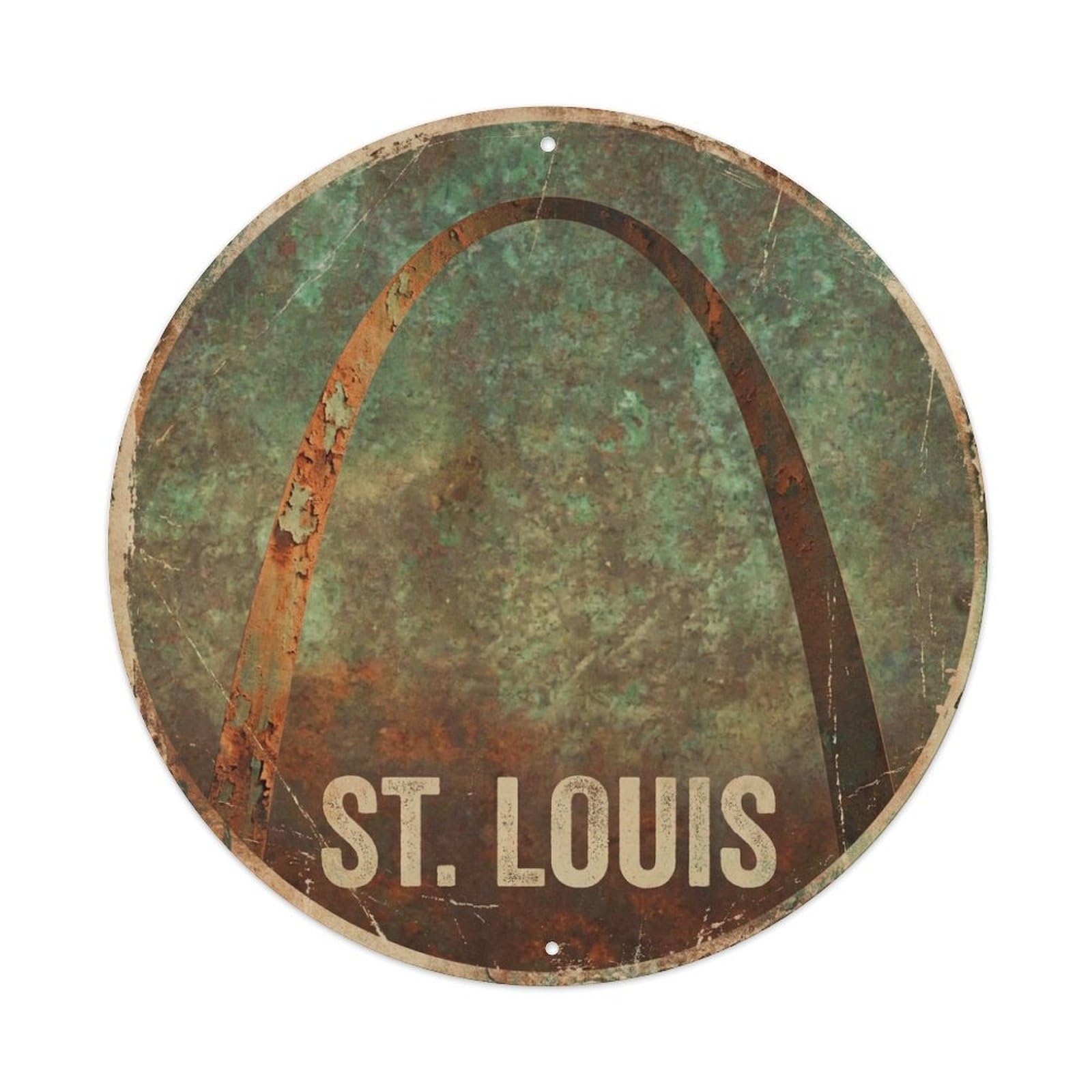 Tgrcjimh Style Metal Tin Sign Retro Travel Usa St Louis