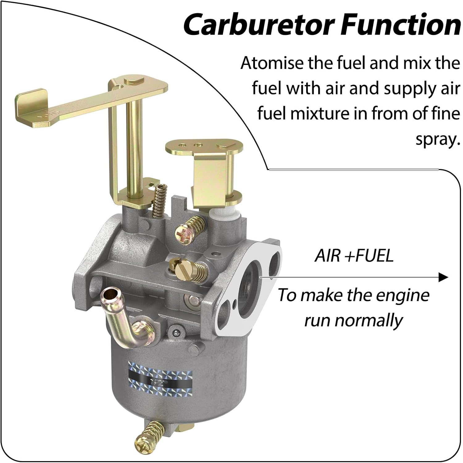 1PZ P25-T36 Carburetor Carb Replacement for Coleman CT100U CC100X Mini Bike CK100-S SK100 Go-Kart Harbor Freight Predator 79cc 98cc 99cc Engine 154F 3.0 hp Engine Parts