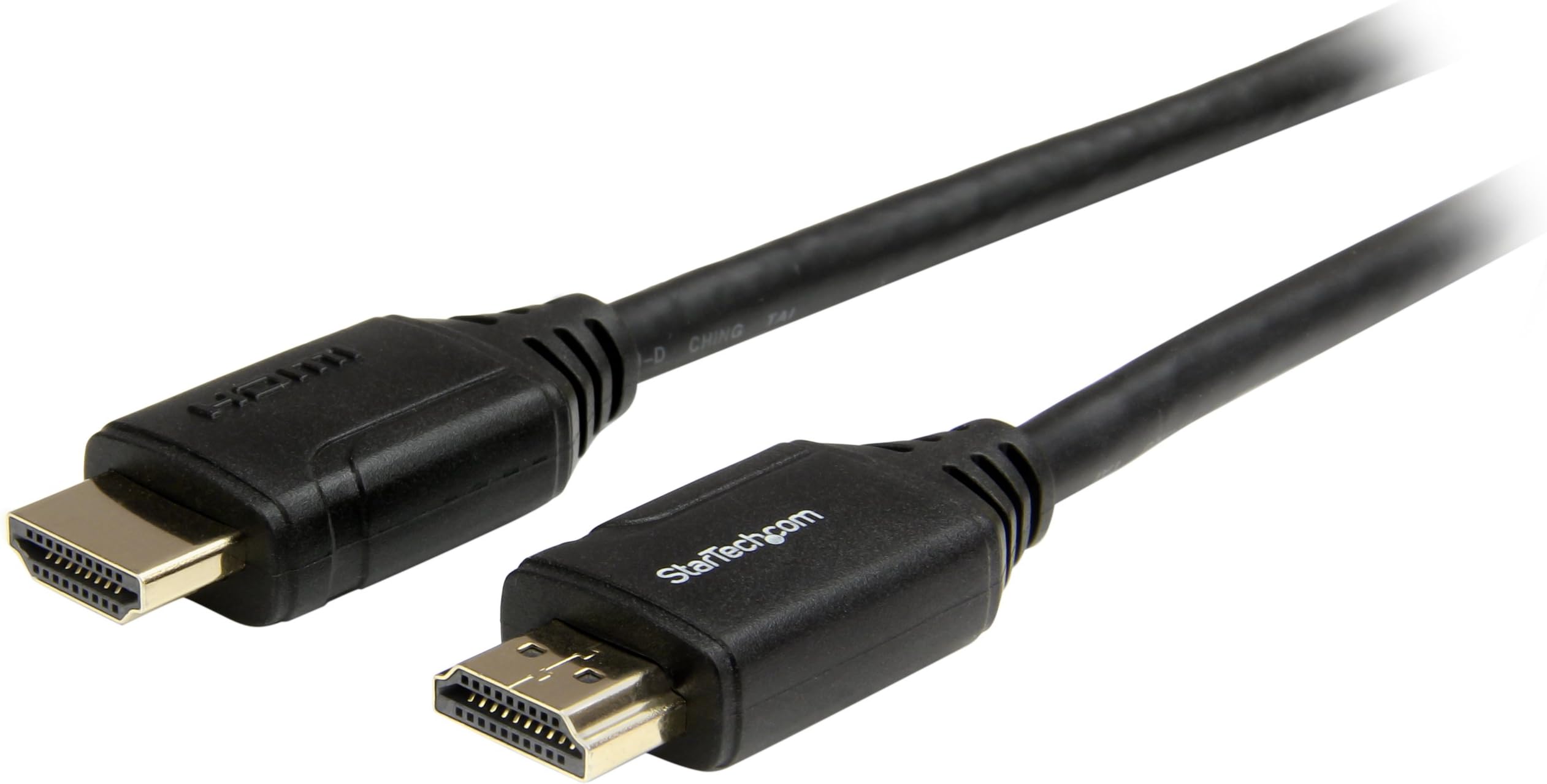 Startech.Com Premium Certified High Speed Hdmi 2.0 Cable With Ethernet - 10Ft 3M - Ultra Hd 4K 60Hz - 10 Feet Hdmi Male To Male Cord - 30Awg (Hdmm3Mp), Black