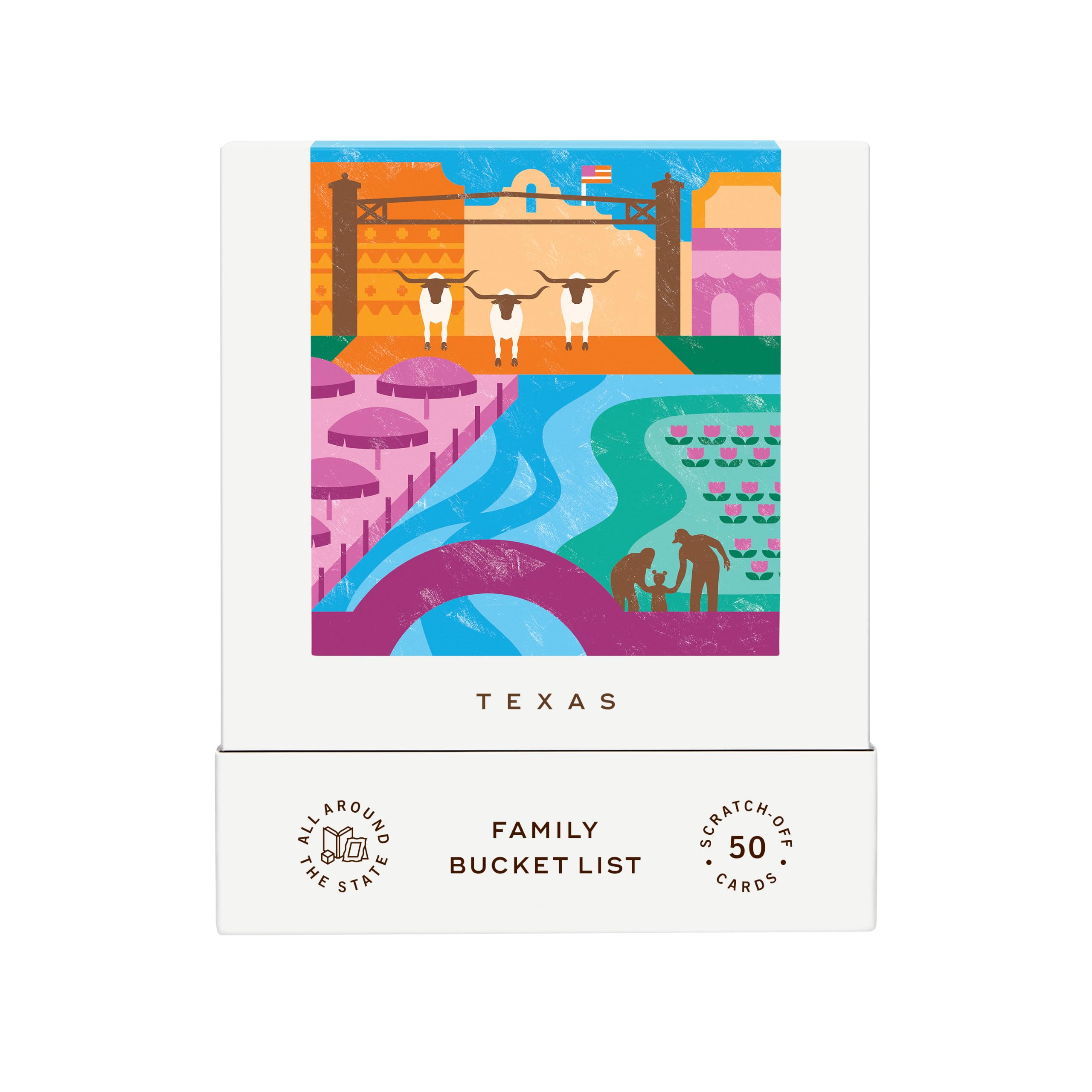 Texas Family Adventure Bucket List - 50 Scratch-Off Cards