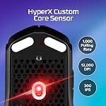 Souris de jeu HyperX Pulsefire Haste 2 Core sans fil – Autonomie prolongée, légère, capteur core personnalisé, connectivité sans fil double, Noir