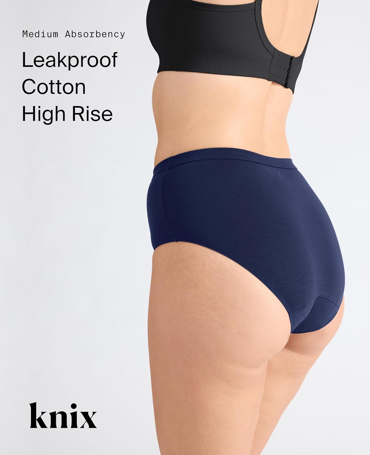 KNIX Leakproof Cotton High Rise Underwear - Period Underwear for Women - Machine Washable, Reusable - Image 4