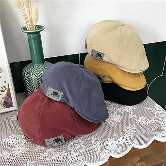 Retro Flat Cap Newsboy Hat for Men Ivy Cap Cabbie Cotton Beret Boy's Hat Flat Cap Driving Outdoor Fedora Hats