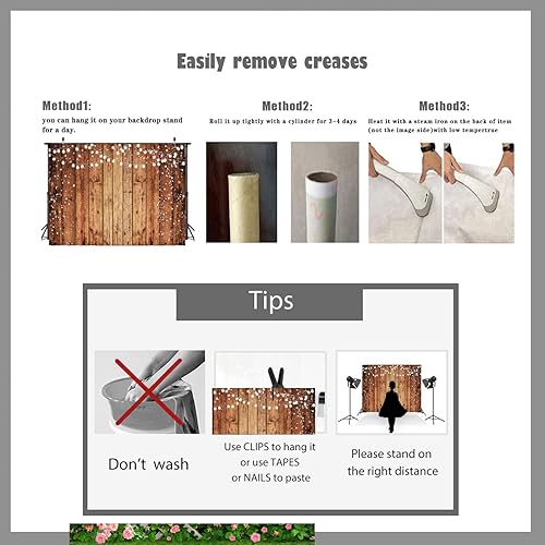 Miniatura 5 de LTLYH Telón de fondo de fotografía de madera marrón de 8 x 6 pies, telón de fondo de pared de madera retro, telón de fondo de pared de madera para