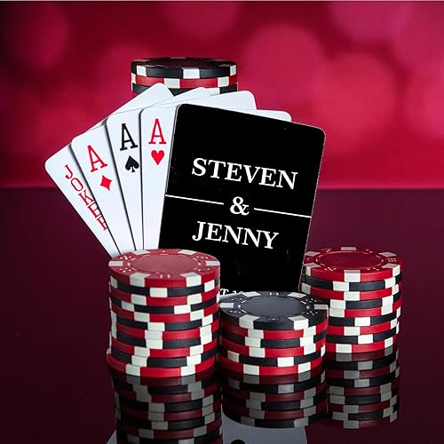 Miniatura 4 de Deargifts Naipes personalizados, cartas de juego de boda personalizadas, cartas de póquer minimalistas, baraja personalizada, regalos de fiesta de