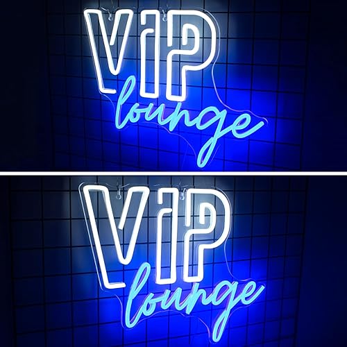 Miniatura 4 de VIP Lounge - Letreros de neón para decoración de pared, letreros de luces de neón VIP para decoración de habitación, letrero de luz LED con