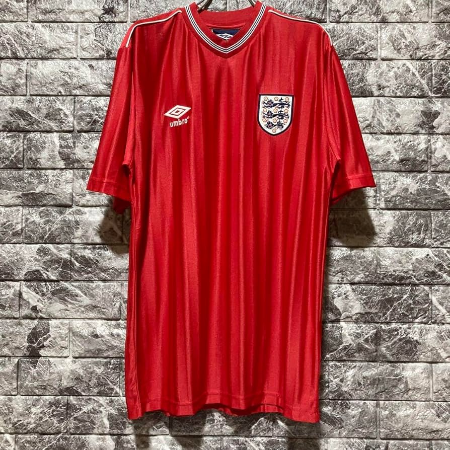 Umbro イングランド代表 赤 長袖シャツ ユニフォーム umbro イングランド代表 04/06 ユニフォーム アウェイ 長袖