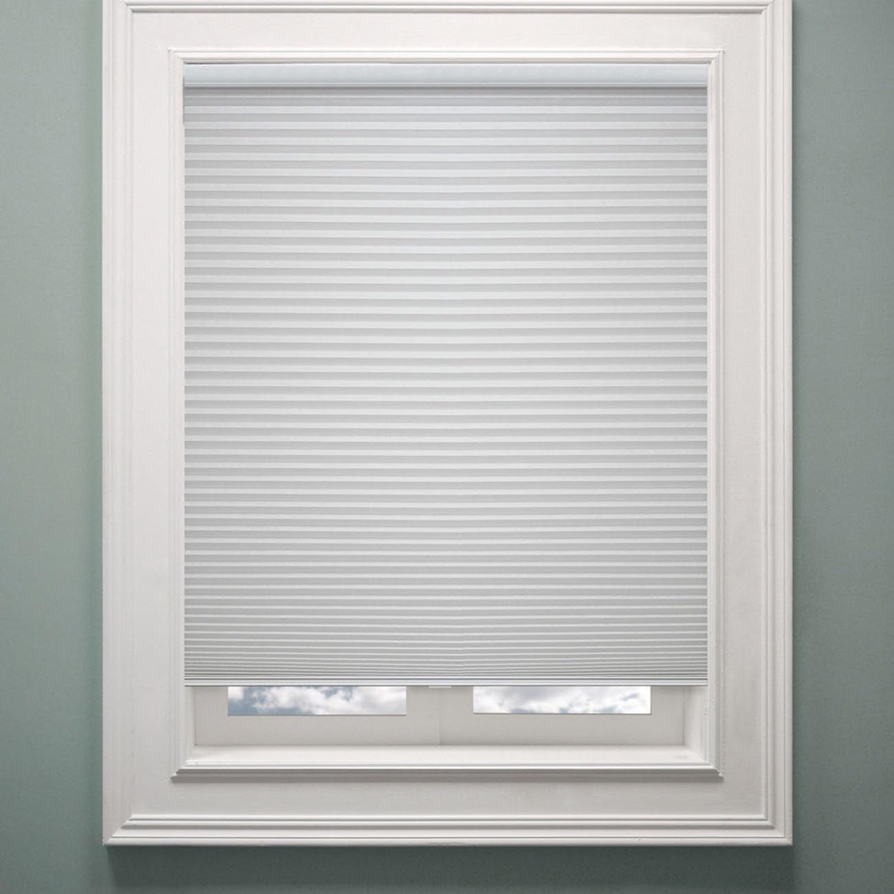 Chicology Cordless Cellular Shade, Light Filtering Fabric, Whisper White (White), 43"x72"