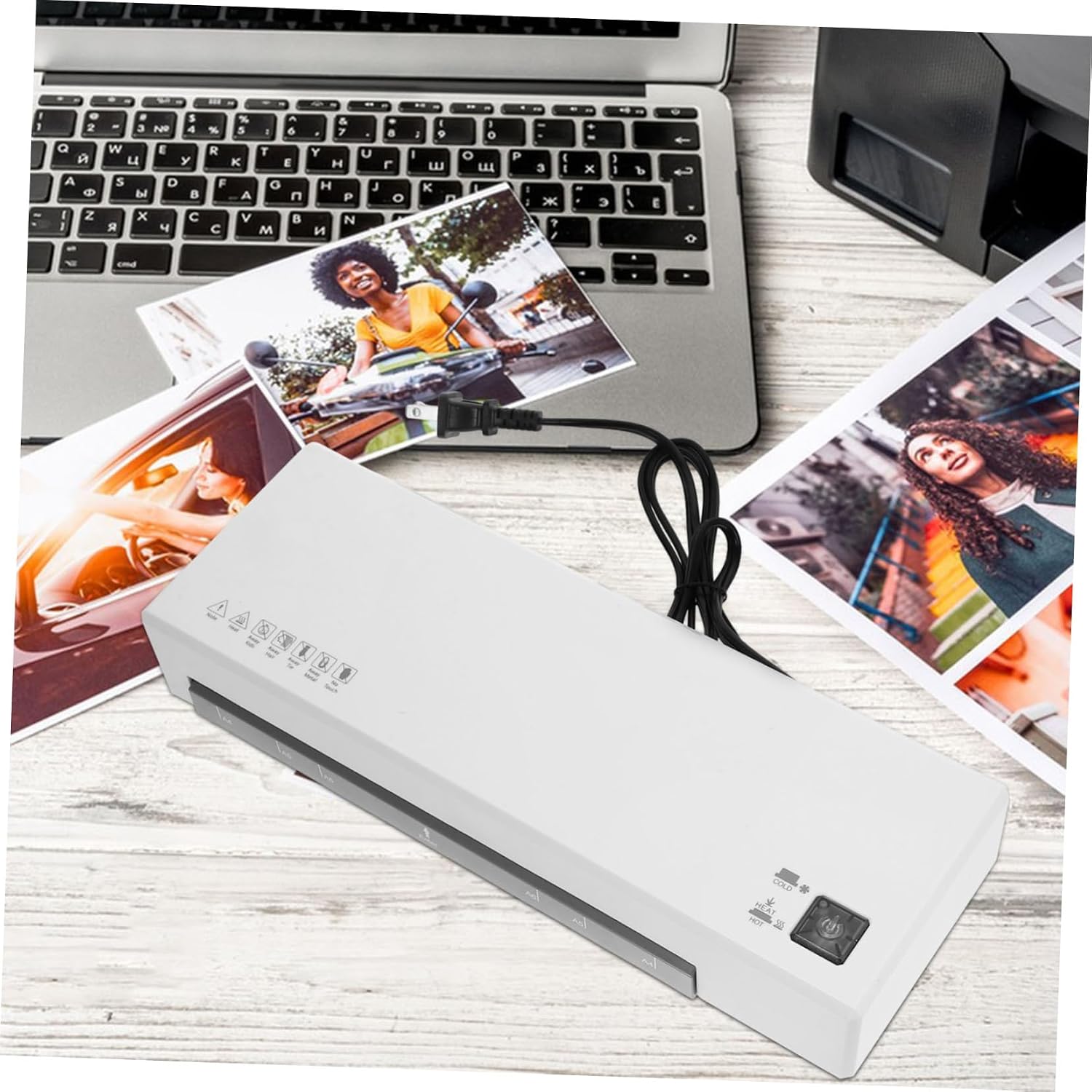 Fast Warm Up Thermal Laminator Machine with Photo Film Pouches Each Reliable Home Office Laminating Machine for Document Protection and Preservation