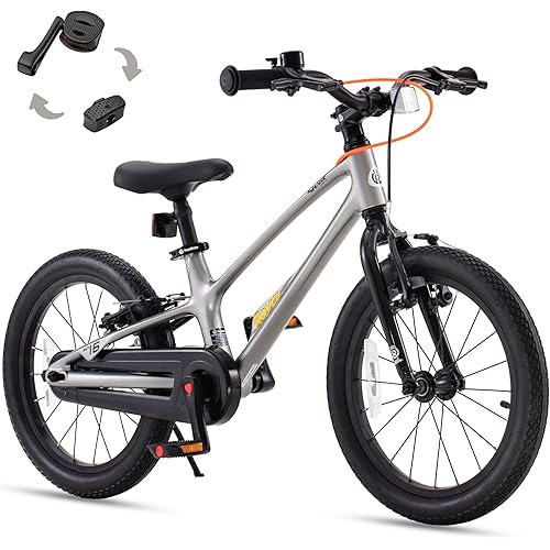 RoyalBaby EZ Kids Bike 12 14 16 18 20 Inch Balance Pedal 2-in-1 Training Bicycle Boys Girls Ages 3 to 12 Years Easy Learn for Beginners