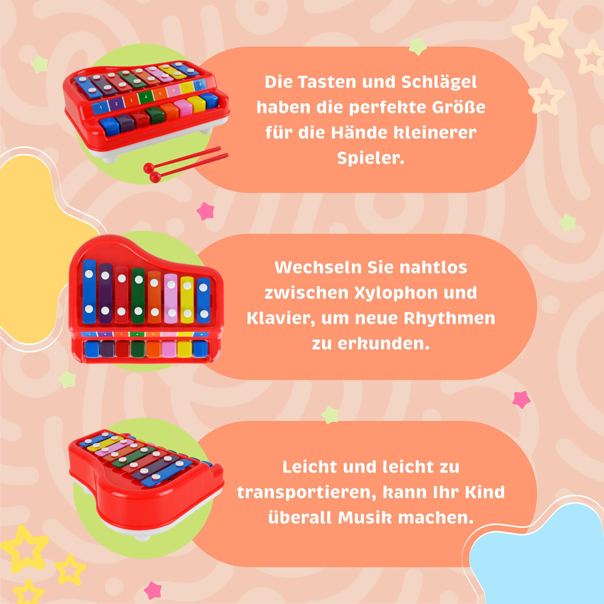 Little Star Einfach zu Spielendes Xylophon Piano
