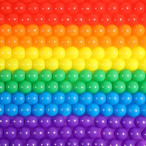 600 piezas de tienda de campaña de juego de pelota para piscina, pelotas de plástico reutilizables, bolas de plástico suave de 2.2 pulgadas, bolas