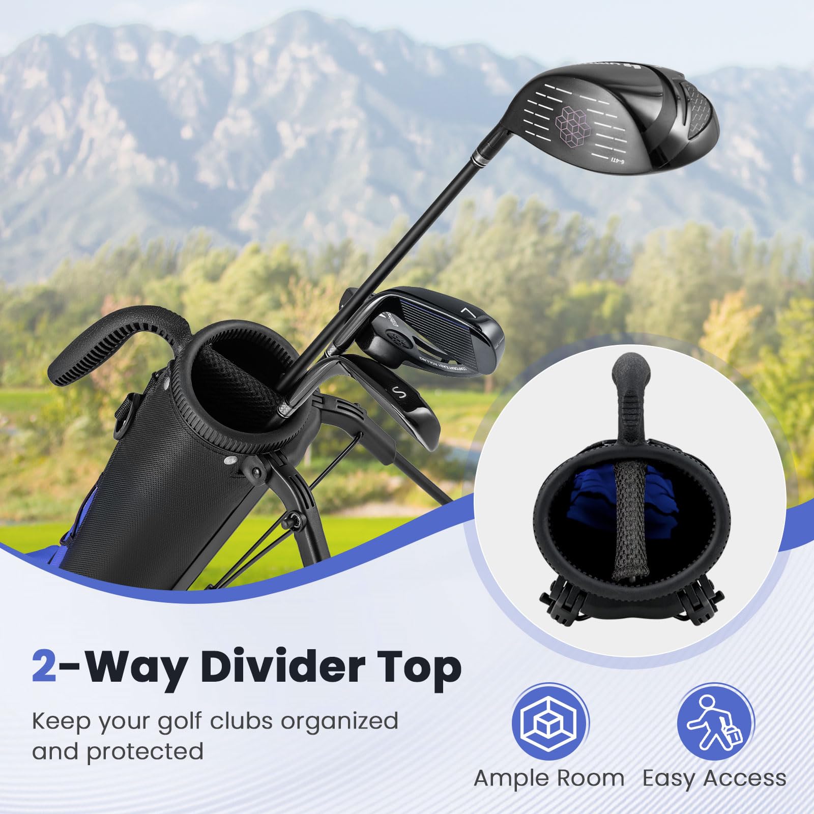 Amazon.com: ULTIMATE Golf Stand Bag, Lightweight Sunday Golf Bag