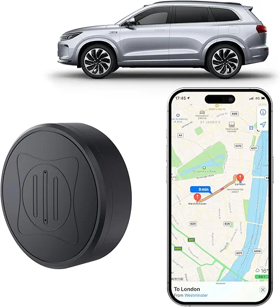 Mini GPS Tracker for Vehicles: Tracker Device for Vehicles No Subscription No Monthly Fee Car Tracker Device Hidden Magnetic Real-Time Tracking for Cars Dogs Kids (GF10-05)