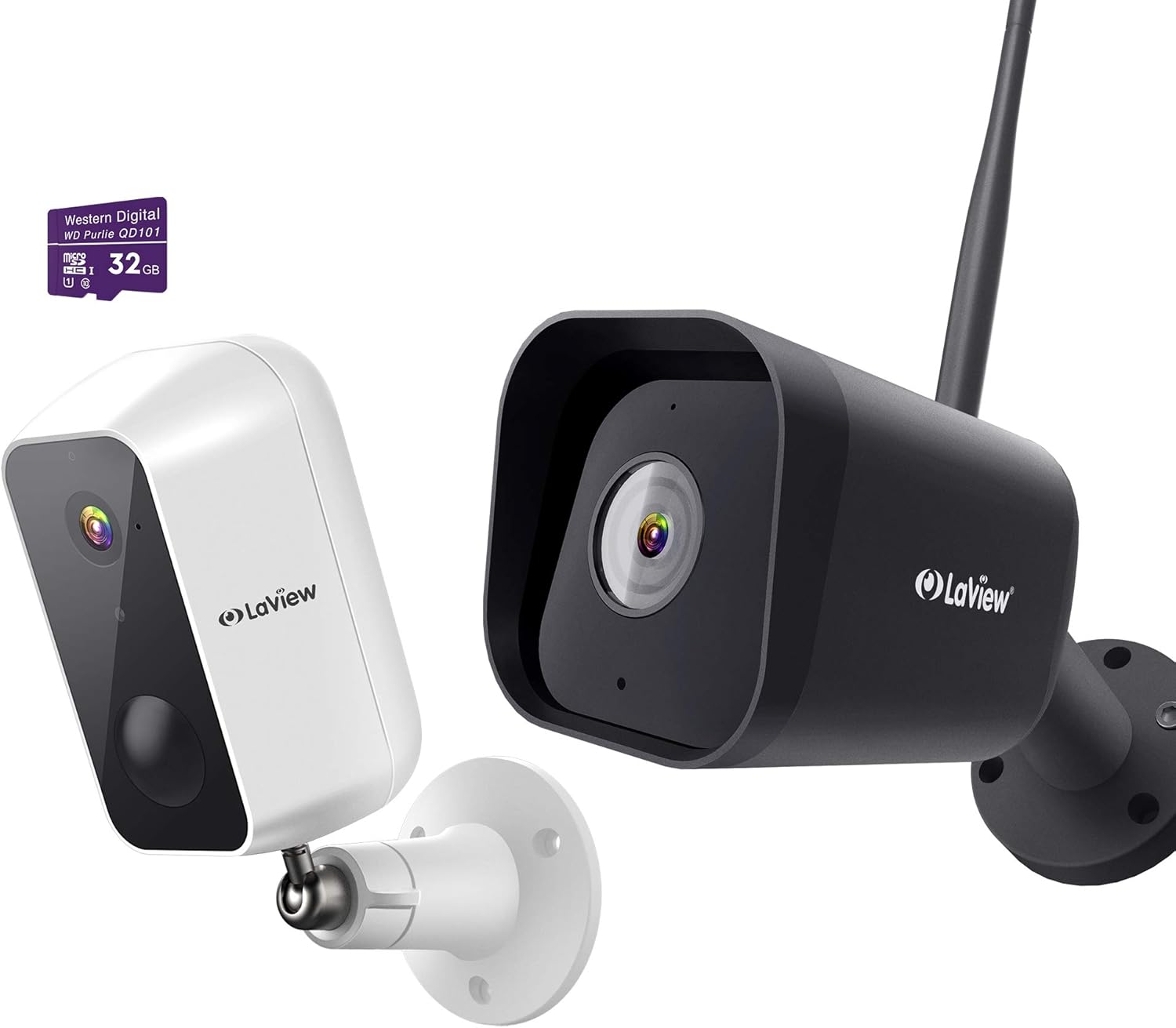 Laview Security Camera Outdoor,WiFi Camera with AI Human Detection,TwoWay Audio