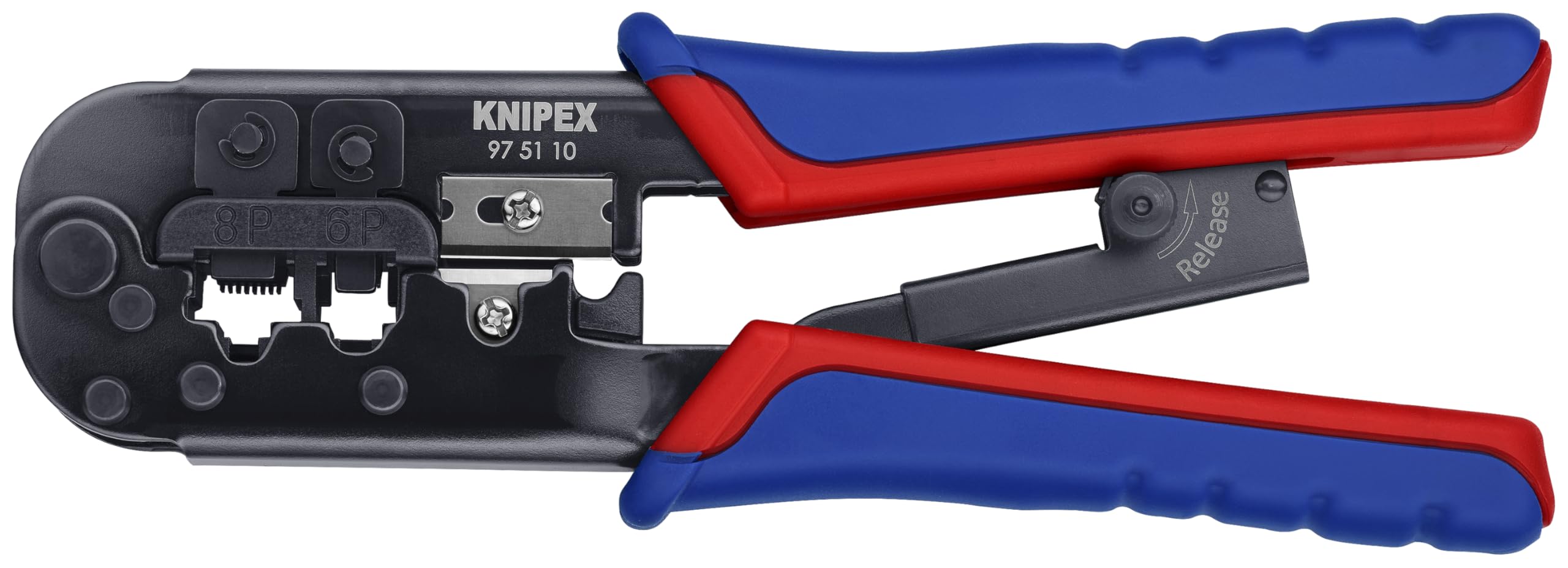 KNIPEX 97 51 10 Western Plug Type Comfort Grip Crimping Pliers