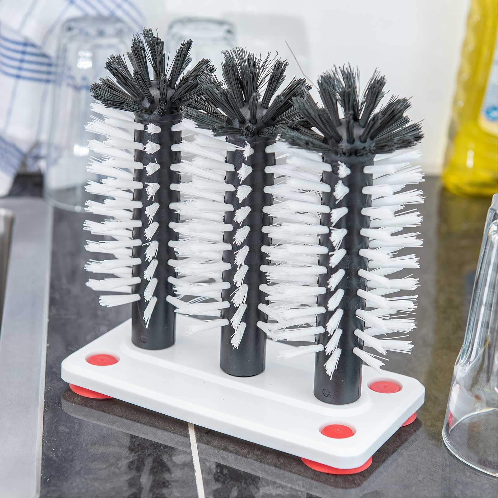 SIDCO Gläserspülbürste Spülbürste Gläserspüler Gläserbürste Schankbürste Gastro 3er