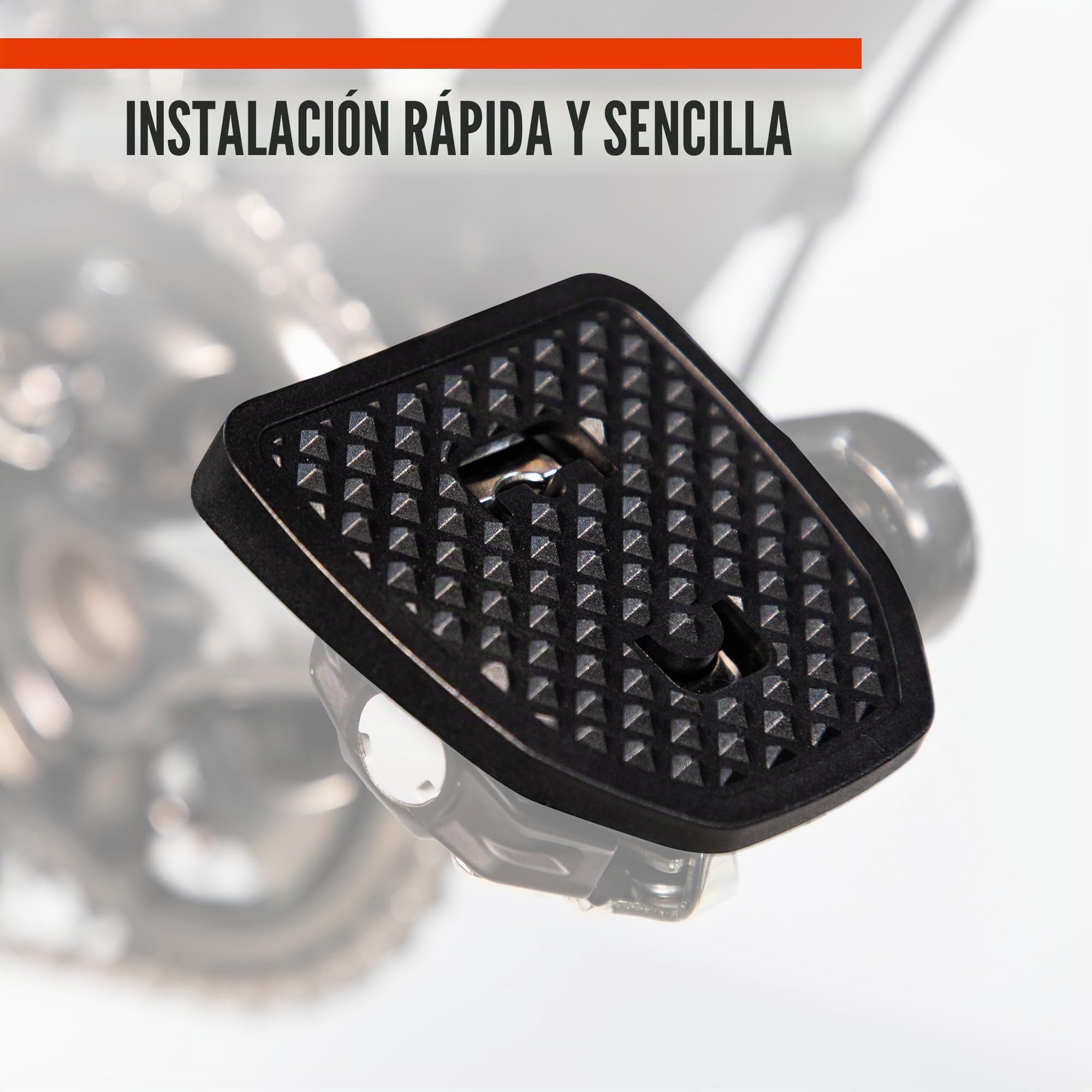 SPDX | Adaptador para Pedales compatibles con Shimano SPD o Look X-Track | No se Necesitan Cleats Adicional | Convierte Clipless en Pedales Planos | por Seguridad y Comodidad |