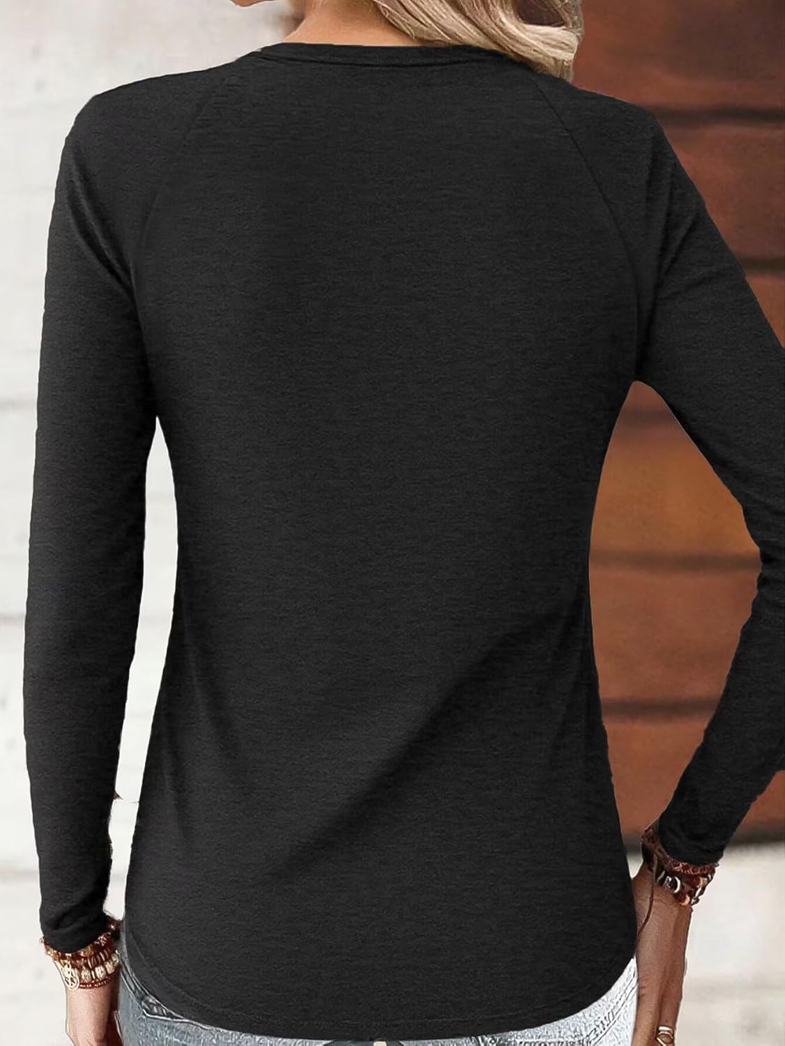 Flamingals Letter Print Zipper Tops for Women Ring Half Zip Deep V Neck Long Sleeve Low Cut Cinched Waist Tops Going Out - Image 3