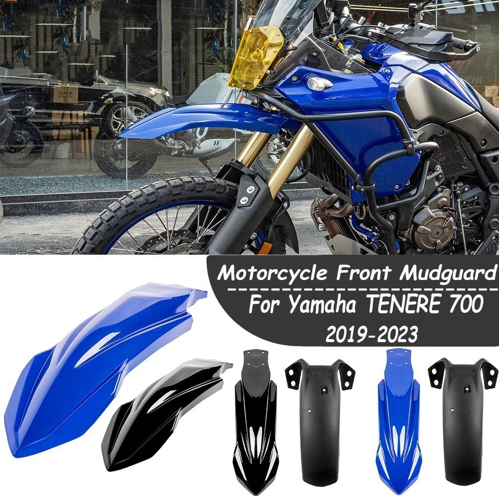 Koło przedłużenie błotnika Pasuje do Yamaha TENERE 700 przedni błotnik motocykla koła osłona rozbryzgowa dla TENERE700 2019-2023 akcesoria błotne Motocykl przedni błotnik(White front board)