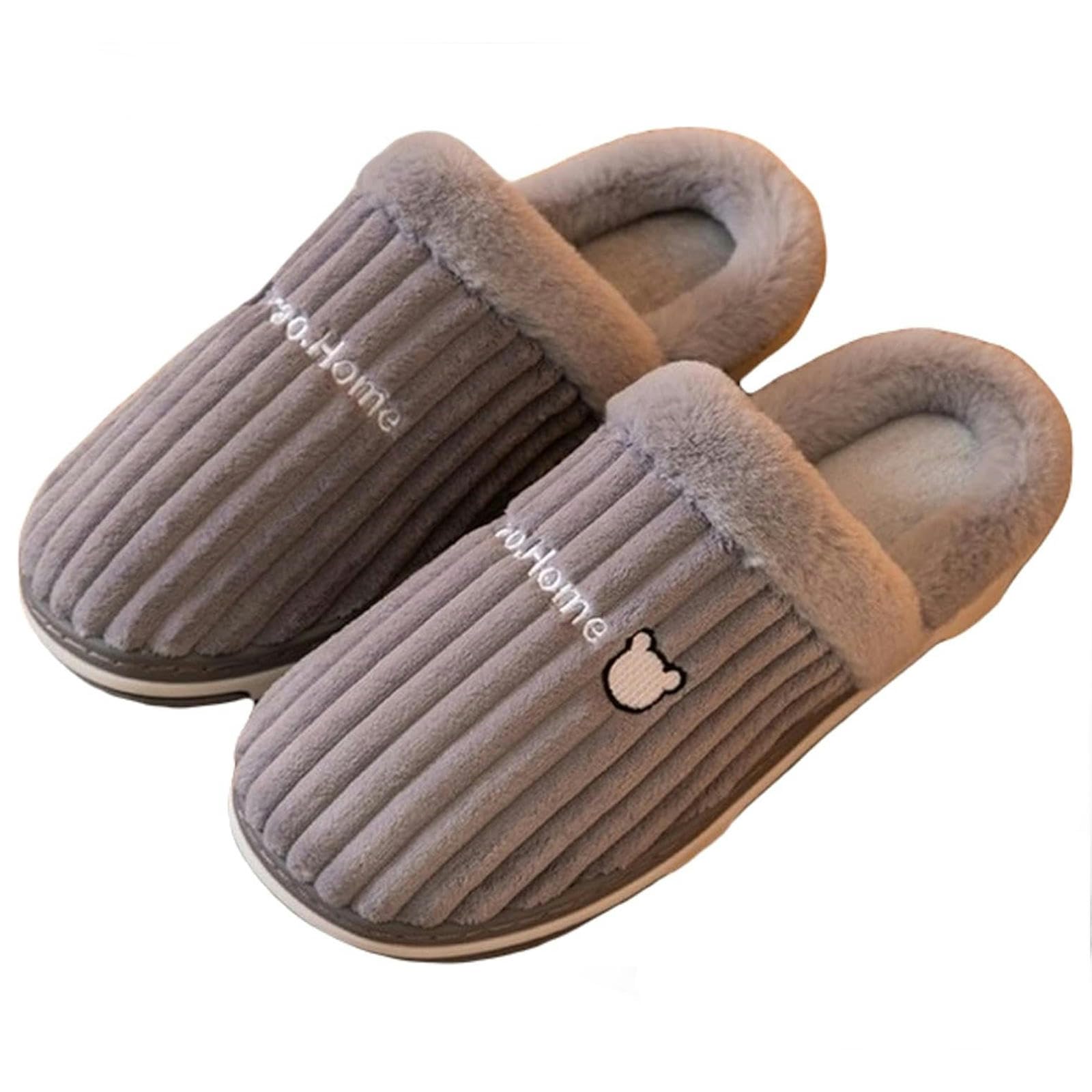 Ciabatte Donna Invernali Inverno Unisex House Esterno Interno A Coppia di Appartamenti Casual Casual-green-38-39