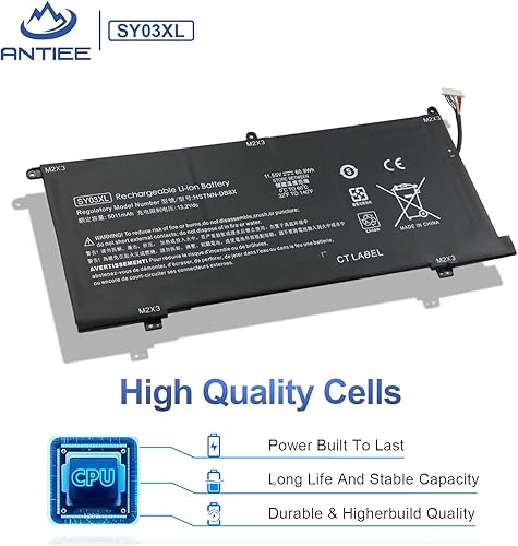 Miniatura 4 de ANTIEE SY03XL - Batería para portátil HP Chromebook X360 14 G1 14-DA 14-DA0011DX 14-DA0500ND 14-DA0021NR Chromebook 15-DE 15-DE0010NR 15-DE0021CL