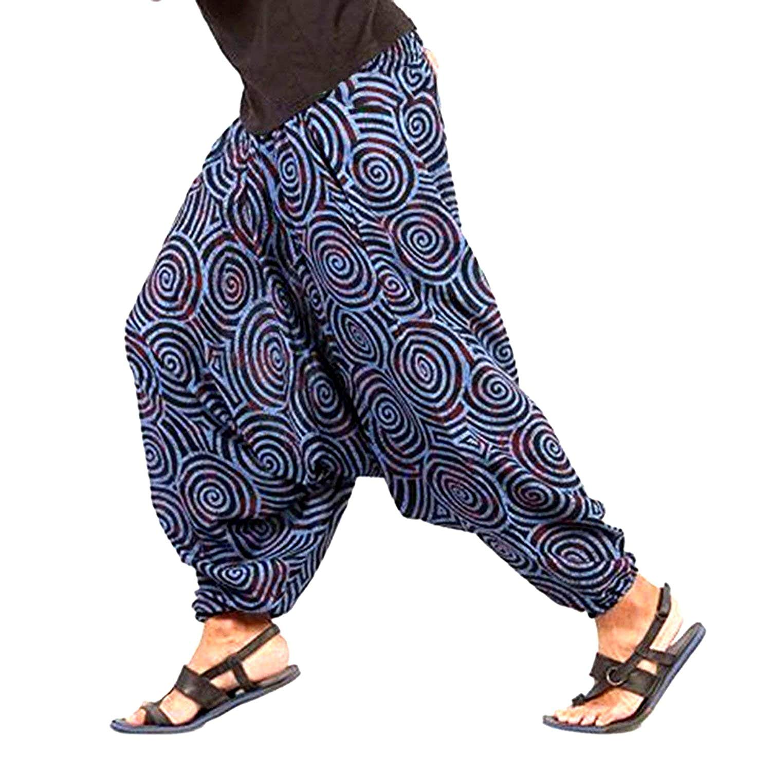 GenericMen's Fitted Cotton Harem Pant (wansukh_harem005_Multicolour_Free Size)