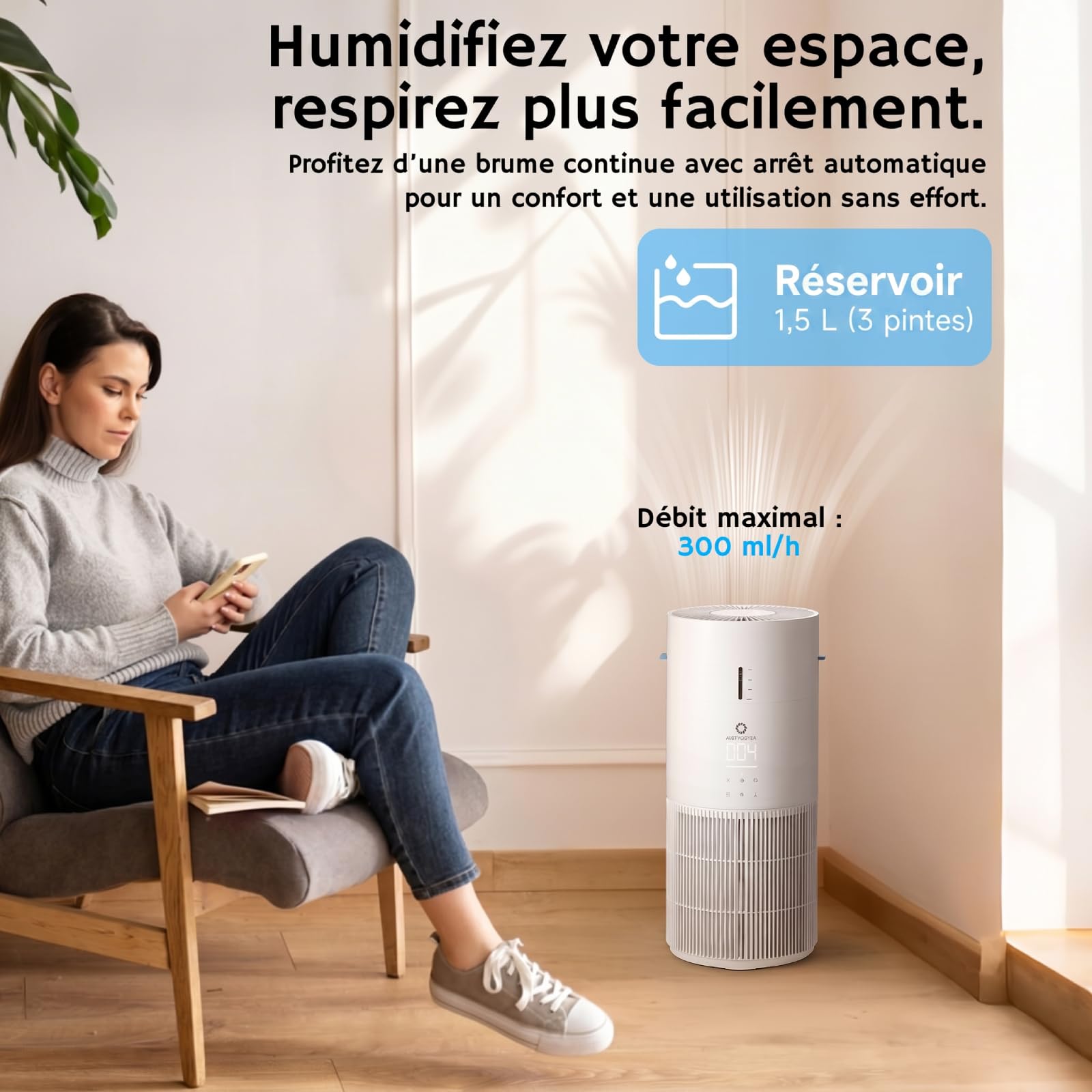 Airthereal AEH300 Purificateur et Humidificateur