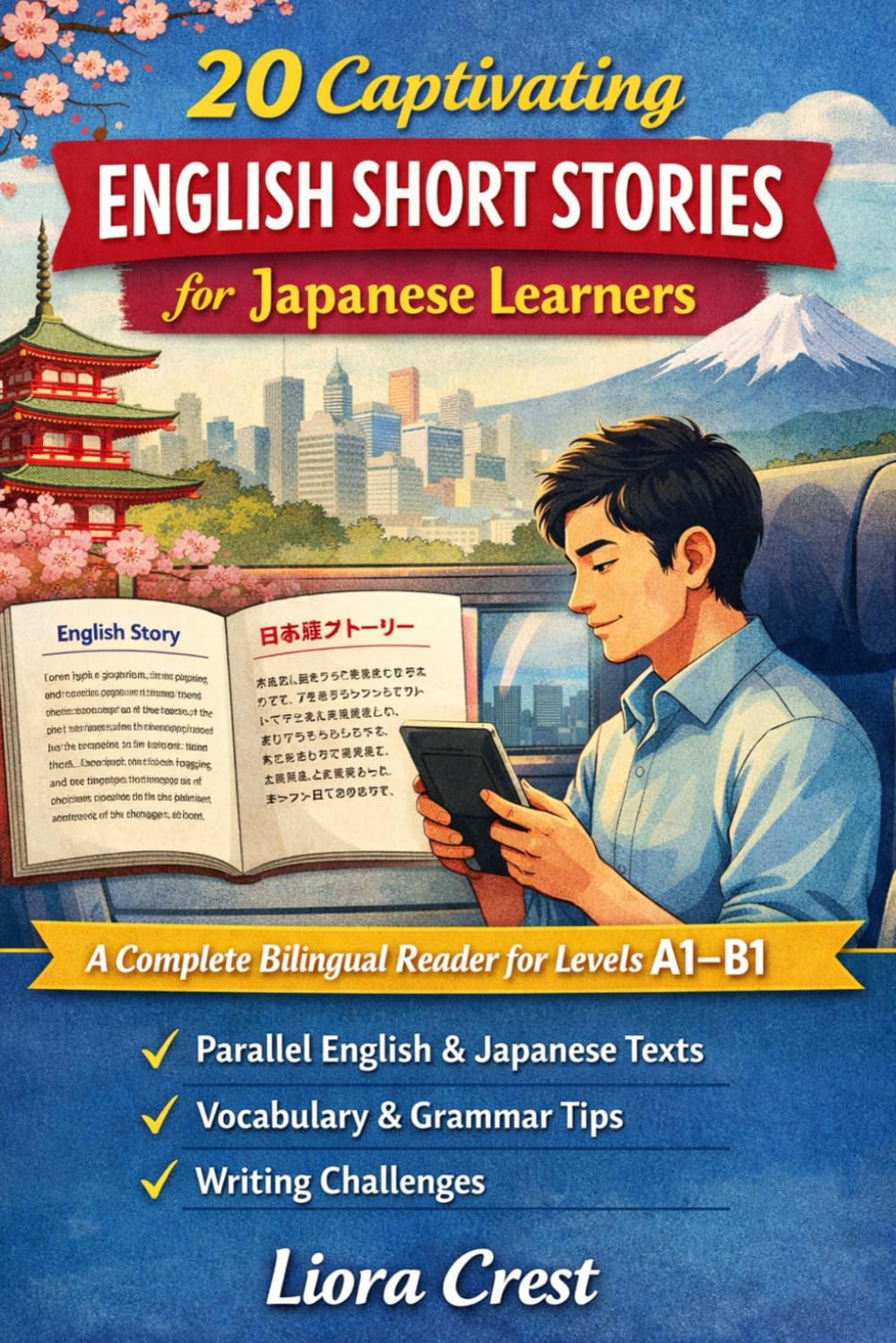 20 Captivating English Short Stories for Japanese Learners: A Complete Bilingual Graded Reader with Vocabulary, Grammar, and Writing Practice (A1–B1)