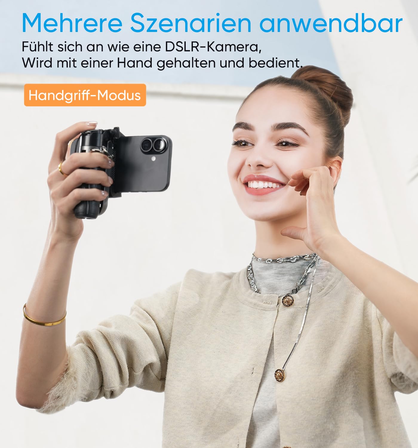MAGIC JOHN für 36cm Selfie Stick, Selfiestick Klein mit Fülllicht [Nicht magnetisch kompatibel], Bluetooth Handy Stativ mit Abnehmbarer Fernbedienung Kompatibel für iPhone, Samsung und Smartphones