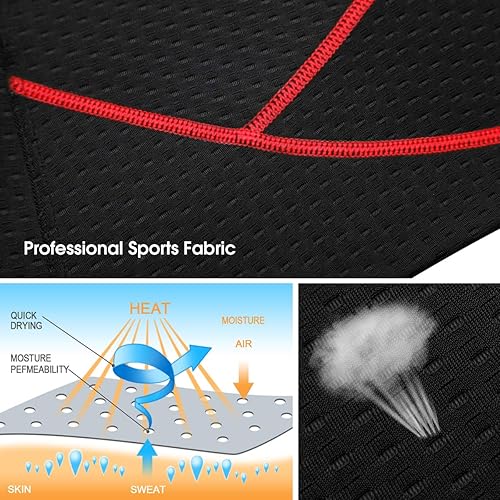 Miniatura 5 de Souke Sports Pantalones cortos de ciclismo para hombre, con acolchado 4D para bicicleta, MTB Liner Shorts con agarre antideslizante en las piernas