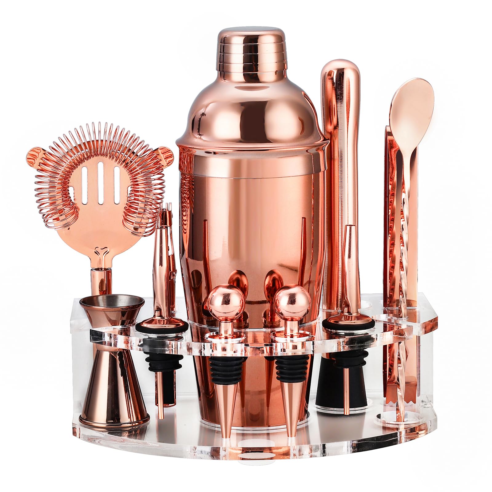 kit shaker à cocktail avec support