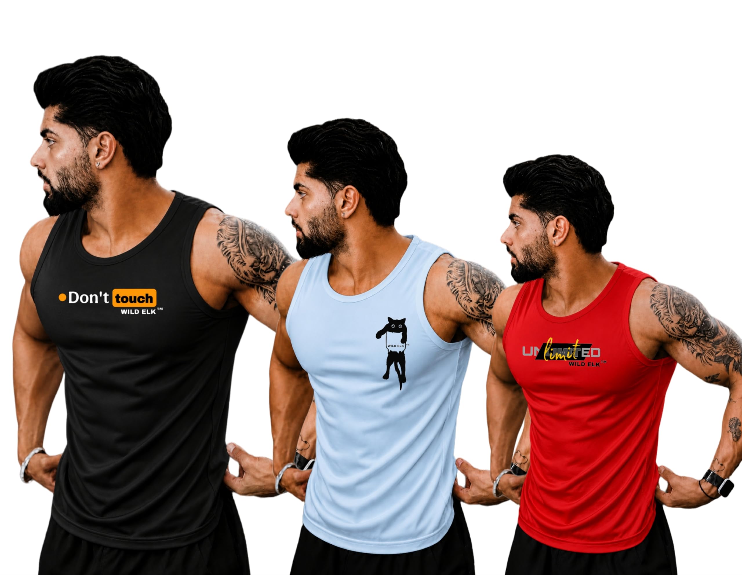 Tank Top Collection, sendow for Men | Sleeveless Gym Vest | Tank Top for Men's | Vest for Man Graphic Print Design, Beach, Casual Wear | Gym Vest for Men, Combo-picture-53