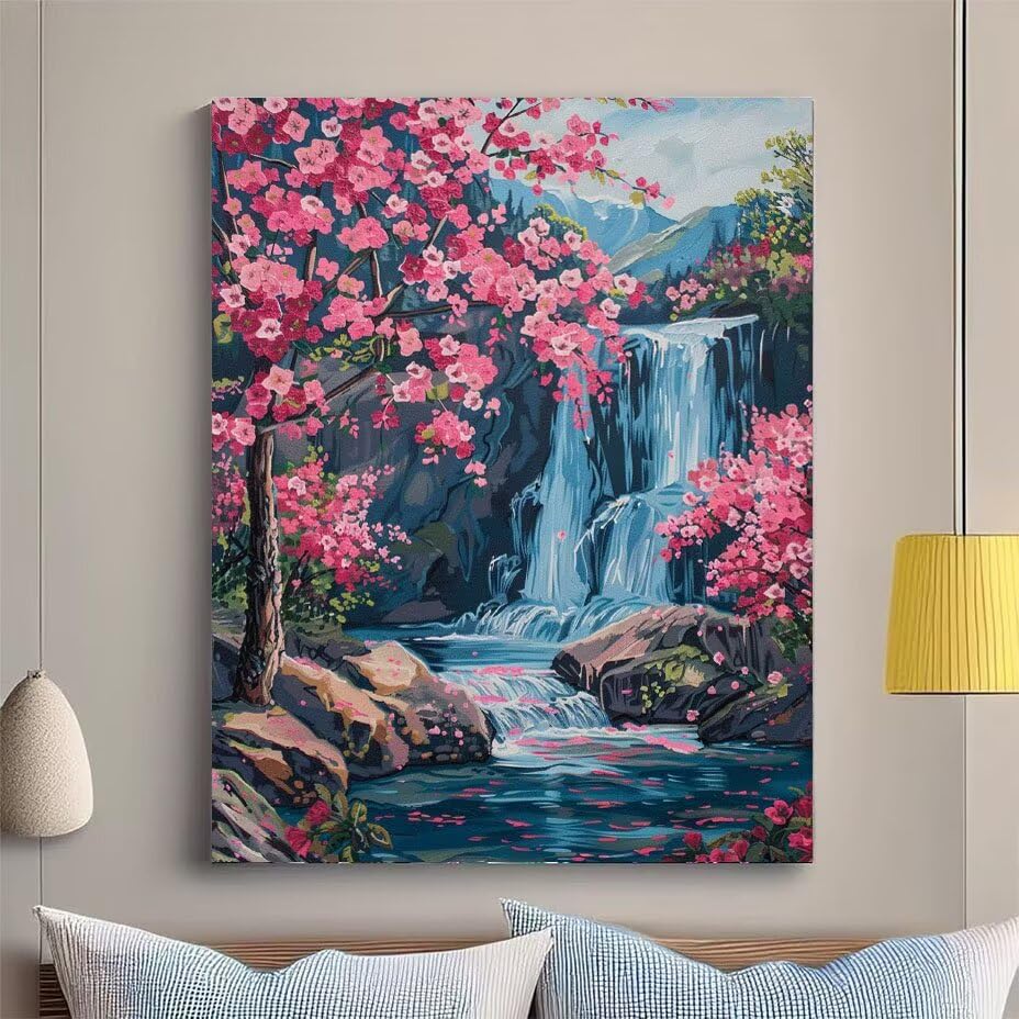 Kit point de croix cristal cascade 80x110 cm une idée cadeau artisanat idéale - 2