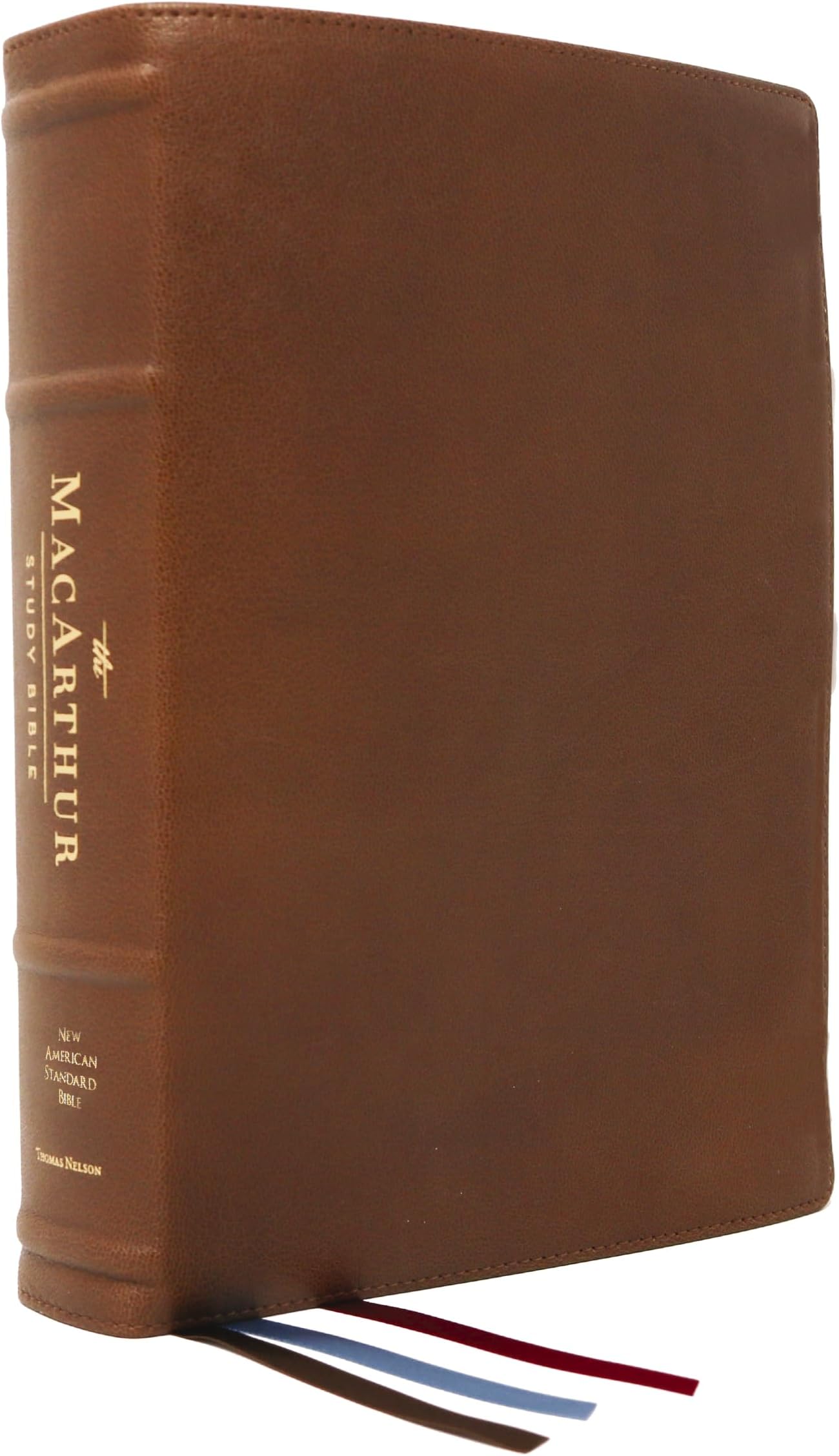 NASB, MacArthur Study Bible, Brown Premium Goatskin Leather, Premier Collection, 1995 Text, Comfort Print: Unleashing God's Truth One Verse at a Time (Holy Bible, New American Standard Bible)