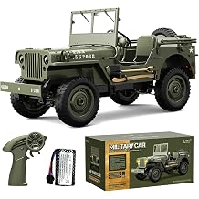 Hobby RC Truck Remote Control Truck RC Military Vehicle Car Winch System 2.4Ghz 1/12 Scale RC Off Road Crawler Truck for Boys Adults