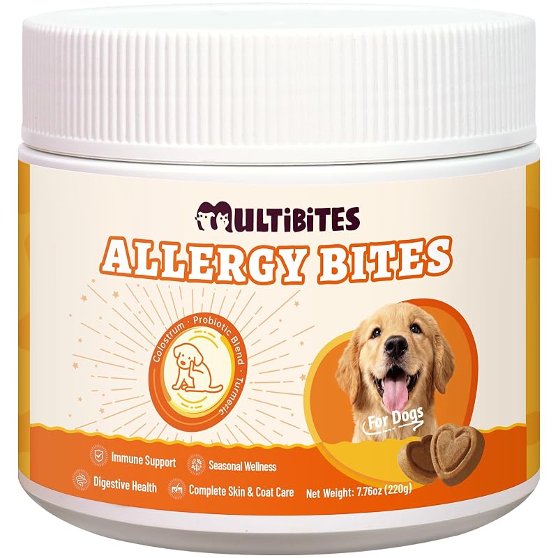 Petisco mastigável para cães MULTIBITES com cúrcuma, óleo de peixe e sabor frango — 220 g