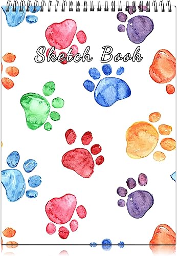 Cabreche Lindo cuaderno de bocetos encuadernado en espiral, 9 x 12 pulgadas, papel grueso de 3.53 ozm, 50 hojas de 100 páginas, libro de bocetos