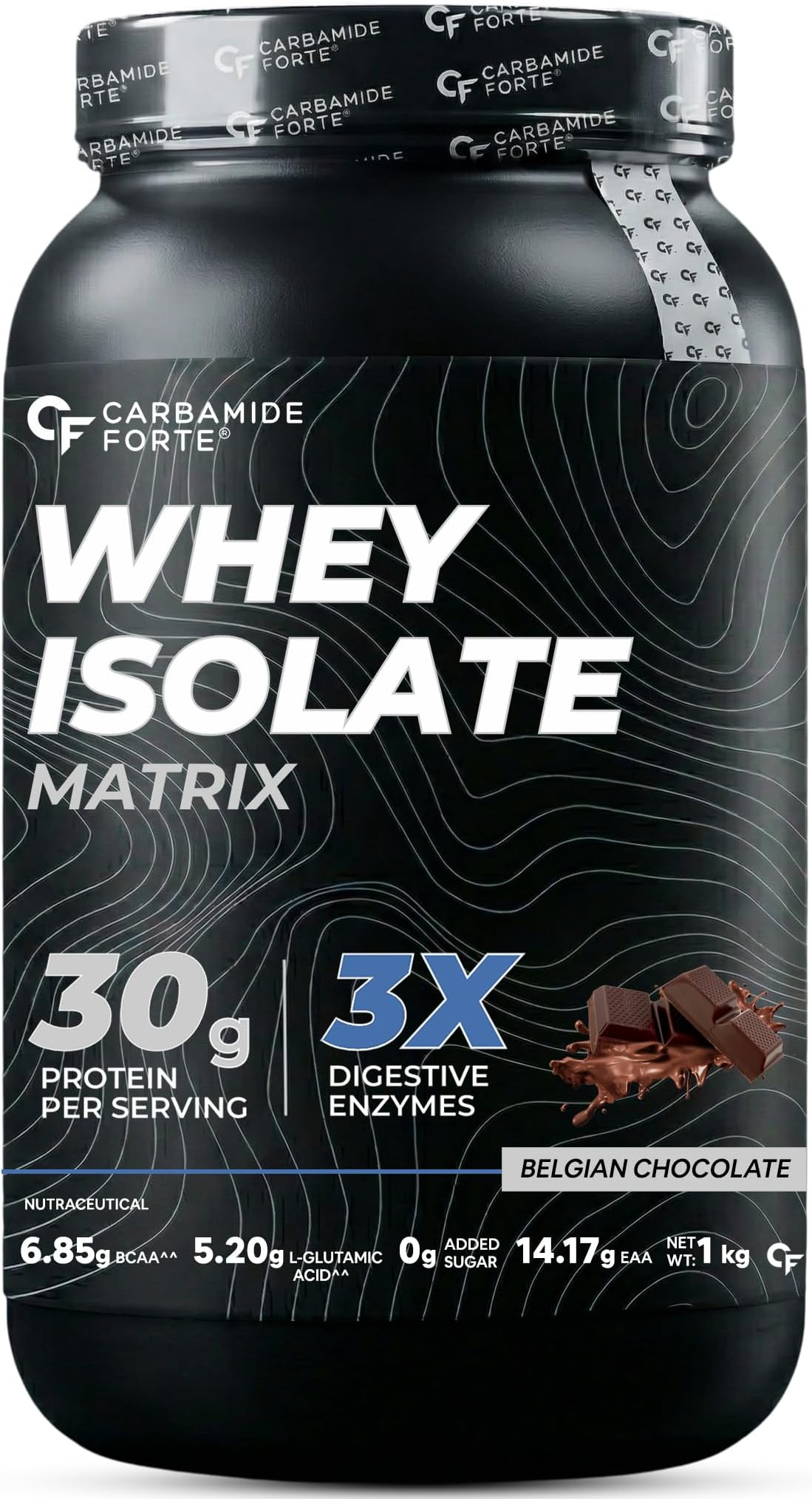 Whey Isolate Matrix | Whey Protein Powder | 30g Protein | Belgian Chocolate Flavour - Whey Protein Isolate 1kg