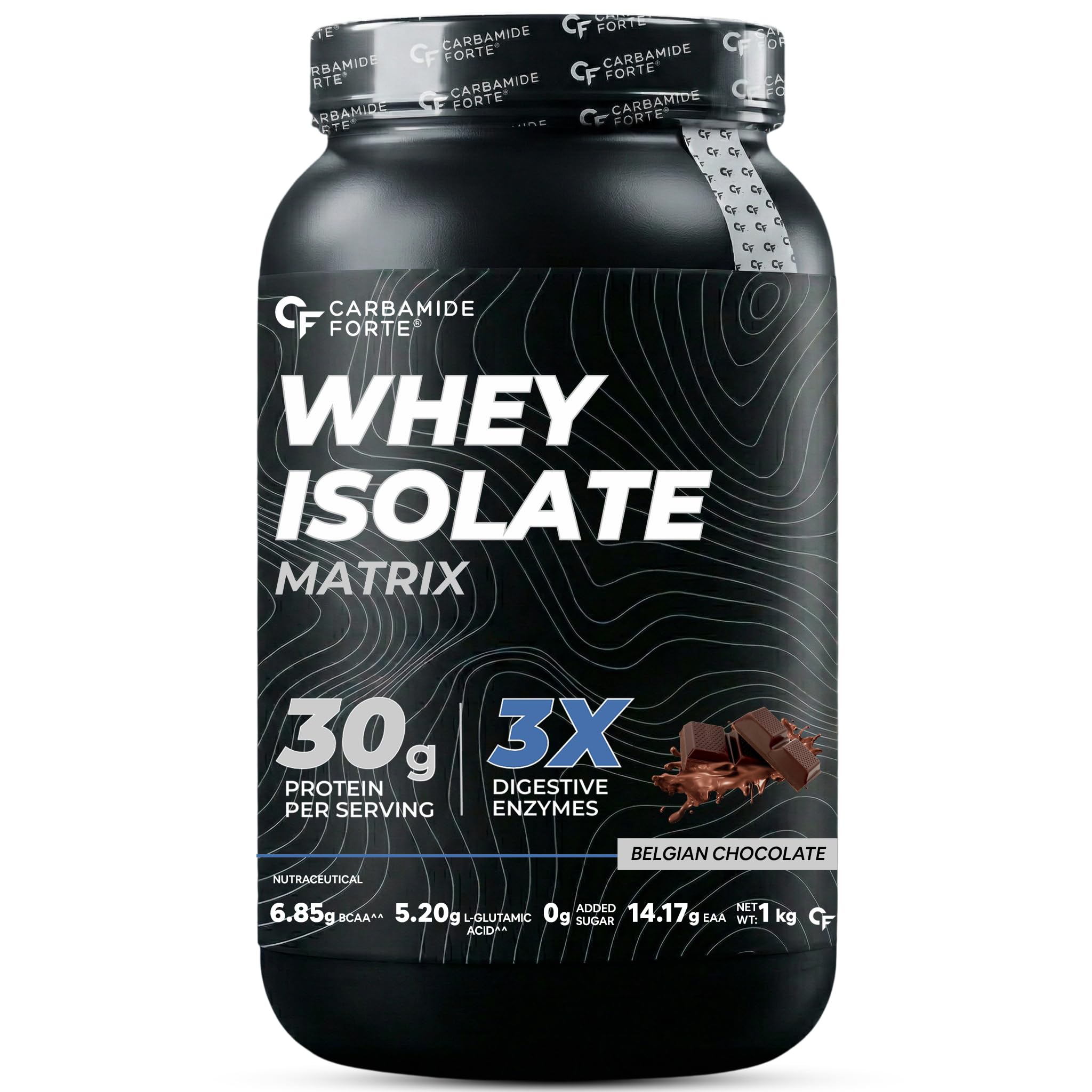 Carbamide Forte Whey Isolate Matrix | Whey Protein Powder | 30g Protein | Belgian Chocolate Flavour - Whey Protein Isolate 1kg-image-43