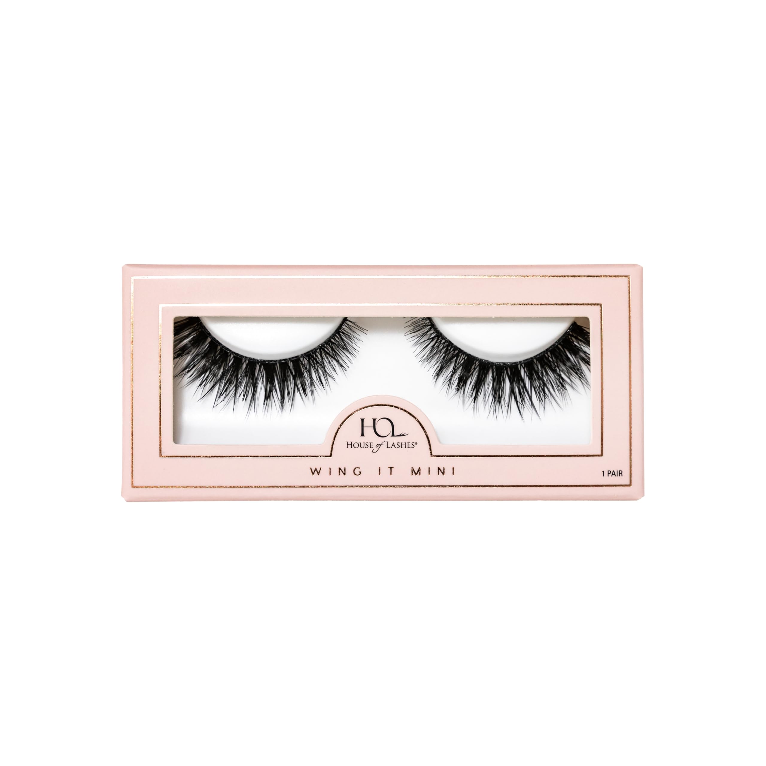 House of Wing It Mini False Eyelashes - Comfortable Fake lashes for Soft and Fairy Lashes for Winged Eye Look, Comfortable Fluffy Lashes