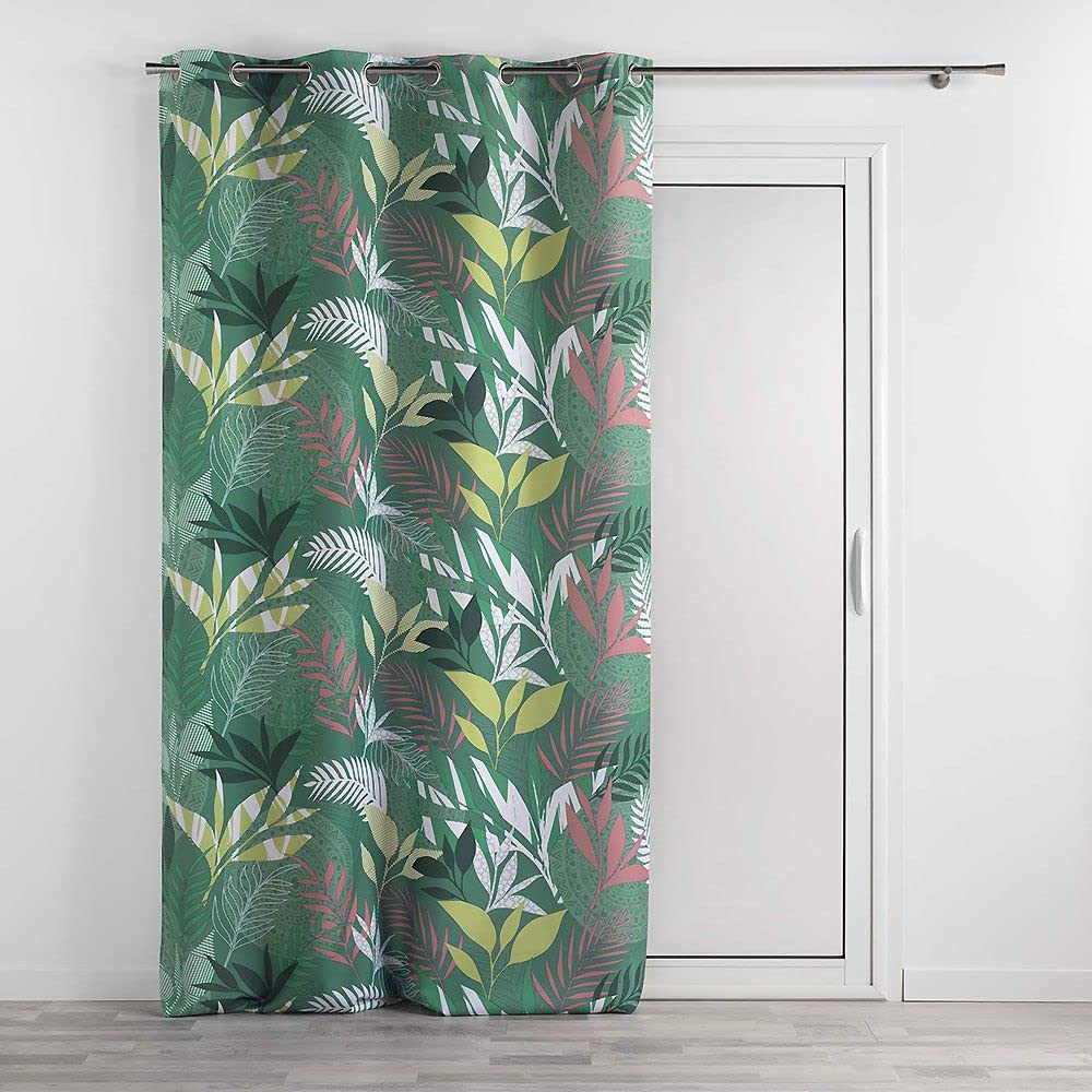 Douceur d'Intérieur Khaki Soft Curtain 140 x 260 cm, W 55.1" x L 102.4" (1 Panels) - Image 2