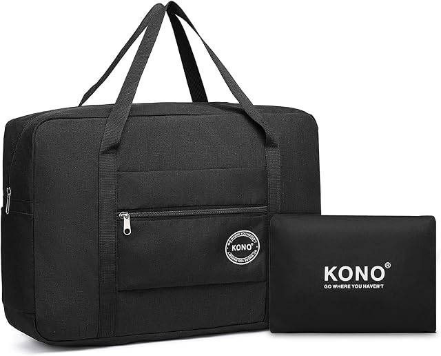 Cabin Bag 45 * 36 * 20 for Easyjet Airlines Underseat Foldable Travel Duffel Bag Carry on Hand Luggage Holdall Tote Bag Weekend Overnight Bag for Women Men