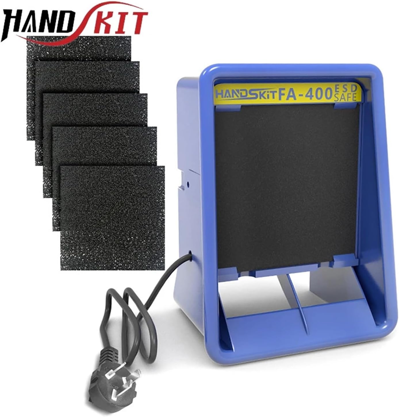 FA-400 Portable Compatible with Exhaust Fan with Activated Carbon Filter Sponge ESD Smoke Fume Extractor Protable Smoking Instrument Set