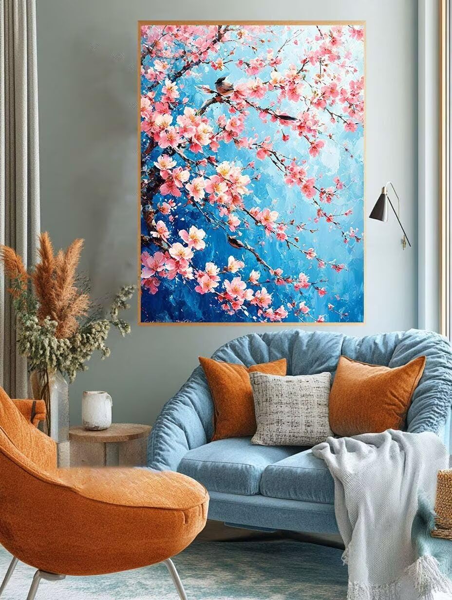 Amazon.co.jp: 風景 ダイヤモンドアート 桜の木 ダイヤモンドアート