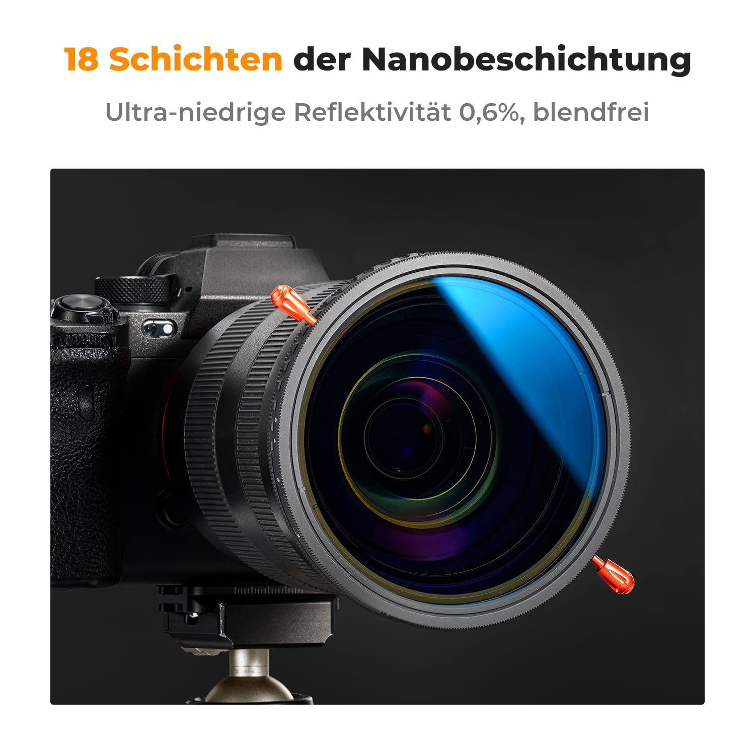 K&F CONCEPT Nano-K Serie ND Filter 72mm CPL&ND2-ND32 2 in 1 multifunktionaler Graufilter und CPL Filter Polfilter