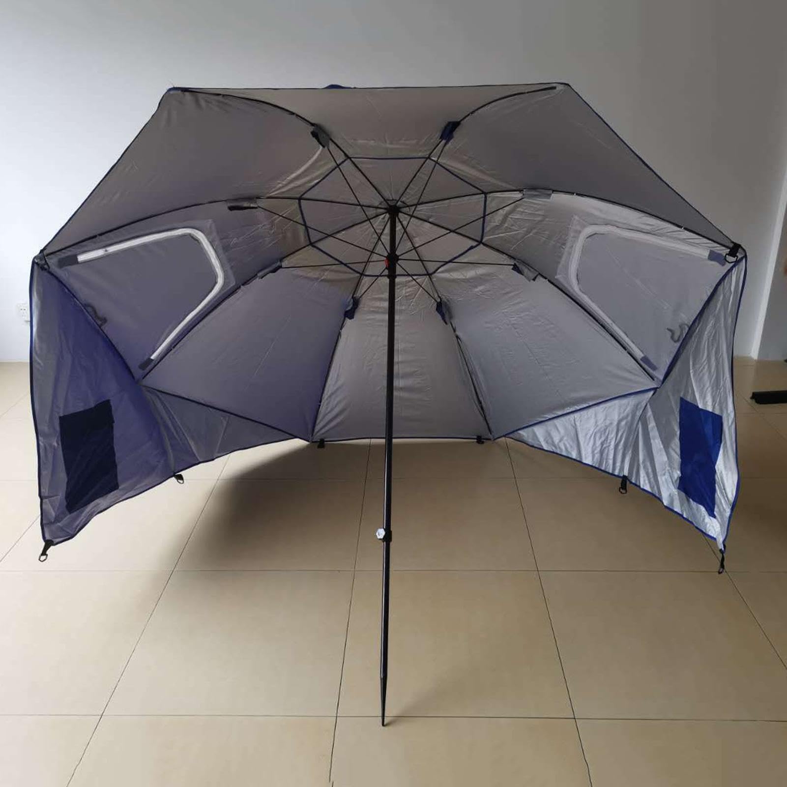 Parasol Wędkarski Składana Osłona Przeciwsłoneczna UV | Zewnętrzny Parasol Przeciwsłoneczny do Wędkowania Na Zewnątrz, Patio, Basen, Sport, Park, Podwórko, Kemping, Piesze