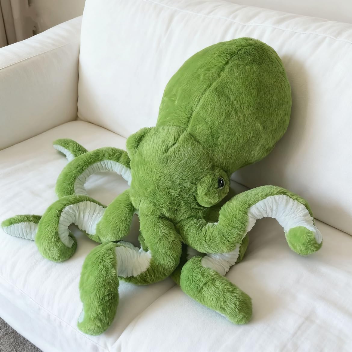 AIRROAD Giant Stuffed Animal Octopus (Red) 36 Inches Long,Super Soft Touch, Release The Pressure of Work and Life, for Kids and Adults.