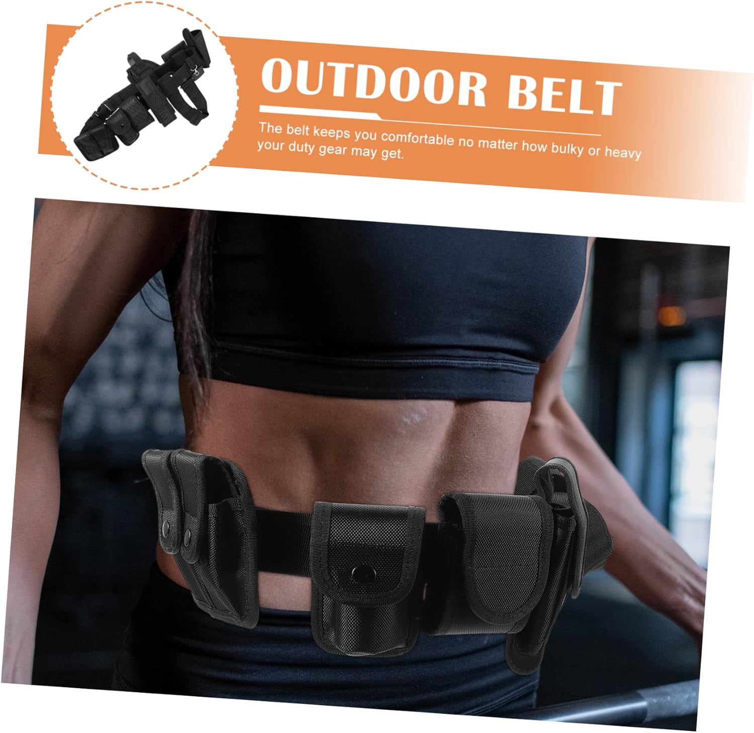 Professional Utility Belt Multi-function Duty Belt Pockets Tactical for Men Oxford Cloth Comfortable