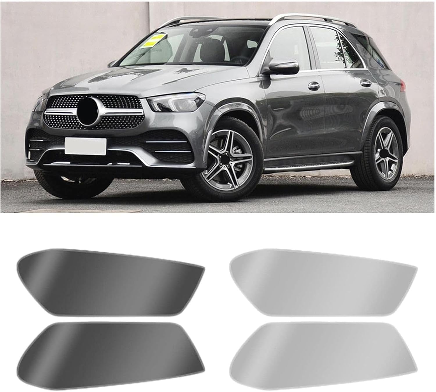 SamLng Car Front Light Film For GLE W167 2019 2020 2021 Car Headlight Protective Film Car Front Headlamp Protection film car Lights Film headlight anti-scratch Non-Yellowing protective film